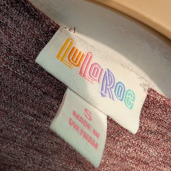 LuLaRoe Shirley Cardigan, size S, new with tags, heathered purple - Picture 2 of 4